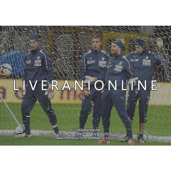 MILANO 15/10/2012 STADIO MEAZZA ALLENAMENTO DELLA NAZIONALE ITALIANA DI CALCIO NELLA FOTO I PORTIERI FOTO ROMANO/AG ALDO LIVERANI