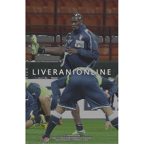 MILANO 15/10/2012 STADIO MEAZZA ALLENAMENTO DELLA NAZIONALE ITALIANA DI CALCIO NELLA FOTO BALOTELLI FOTO ROMANO/AG ALDO LIVERANI