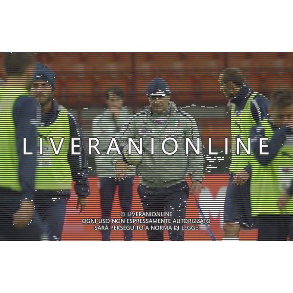 MILANO 15/10/2012 STADIO MEAZZA ALLENAMENTO DELLA NAZIONALE ITALIANA DI CALCIO NELLA FOTO PRANDELLI FOTO ROMANO/AG ALDO LIVERANI