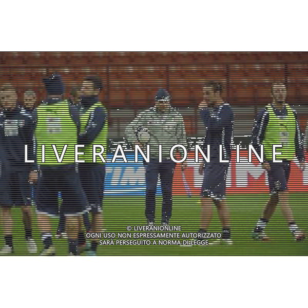 MILANO 15/10/2012 STADIO MEAZZA ALLENAMENTO DELLA NAZIONALE ITALIANA DI CALCIO NELLA FOTO PRANDELLI FOTO ROMANO/AG ALDO LIVERANI