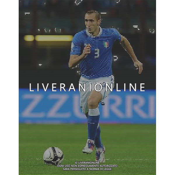 Qualificazioni ai Campionati Mondiali di Calcio Brasile FIFA 2014 Gruppo B Milano- 16.10.2012 Italia-Danimarca Nella Foto:chiellini /Ph.Vitez-Ag. Aldo Liverani