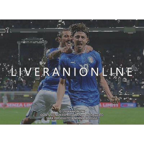 Qualificazioni ai Campionati Mondiali di Calcio Brasile FIFA 2014 Gruppo B Milano- 16.10.2012 Italia-Danimarca Nella Foto:montolivo esulta /Ph.Vitez-Ag. Aldo Liverani