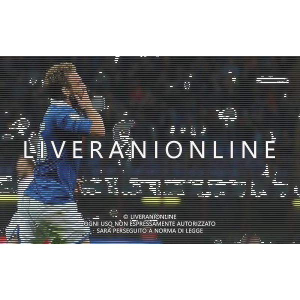 Qualificazioni ai Campionati Mondiali di Calcio Brasile FIFA 2014 Gruppo B Milano- 16.10.2012 Italia-Danimarca Nella Foto:de rossi esulta /Ph.Vitez-Ag. Aldo Liverani