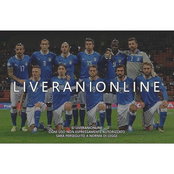 Qualificazioni ai Campionati Mondiali di Calcio Brasile FIFA 2014 Gruppo B Milano- 16.10.2012 Italia-Danimarca Nella Foto:italia squadra formazione /Ph.Vitez-Ag. Aldo Liverani