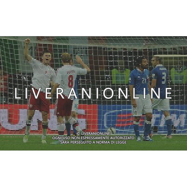 Qualificazioni ai Campionati Mondiali di Calcio Brasile FIFA 2014 Gruppo B Milano- 16.10.2012 Italia-Danimarca Nella Foto:kvist esulta /Ph.Vitez-Ag. Aldo Liverani