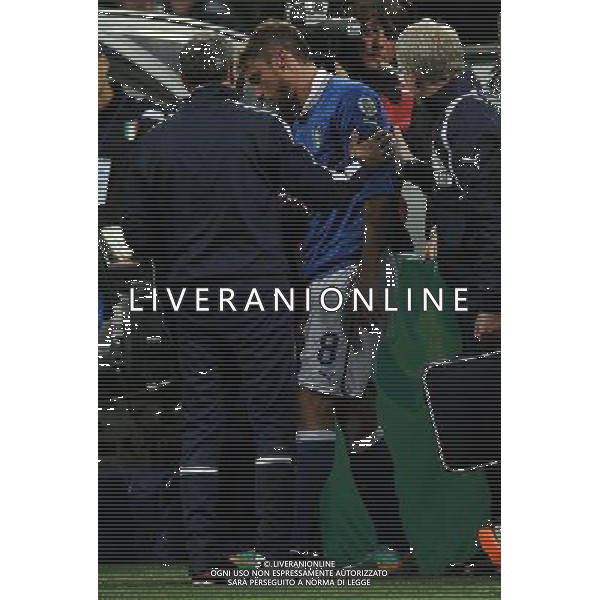 Qualificazioni ai Campionati Mondiali di Calcio Brasile FIFA 2014 Gruppo B Milano- 16.10.2012 Italia-Danimarca Nella Foto:infortunio marchisio /Ph.Vitez-Ag. Aldo Liverani