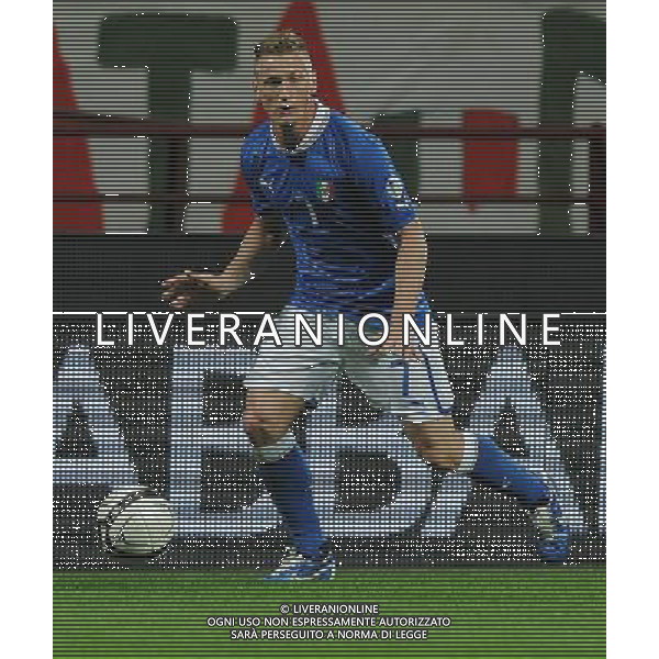 Qualificazioni ai Campionati Mondiali di Calcio Brasile FIFA 2014 Gruppo B Milano- 16.10.2012 Italia-Danimarca Nella Foto:Abate Ignazio /Ph.Vitez-Ag. Aldo Liverani