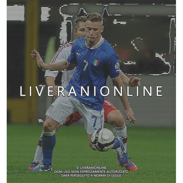 Qualificazioni ai Campionati Mondiali di Calcio Brasile FIFA 2014 Gruppo B Milano- 16.10.2012 Italia-Danimarca Nella Foto:Abate Ignazio /Ph.Vitez-Ag. Aldo Liverani