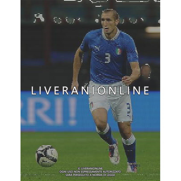 Qualificazioni ai Campionati Mondiali di Calcio Brasile FIFA 2014 Gruppo B Milano- 16.10.2012 Italia-Danimarca Nella Foto:Chiellini Giorgio /Ph.Vitez-Ag. Aldo Liverani