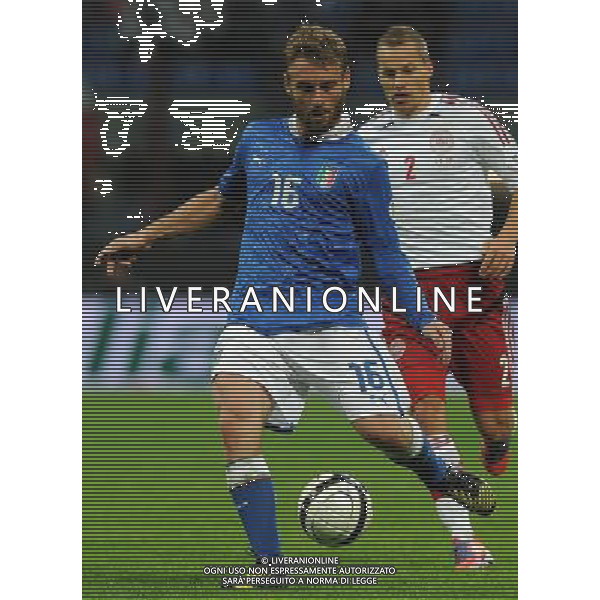 Qualificazioni ai Campionati Mondiali di Calcio Brasile FIFA 2014 Gruppo B Milano- 16.10.2012 Italia-Danimarca Nella Foto:De Rossi Daniele /Ph.Vitez-Ag. Aldo Liverani