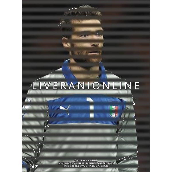 Qualificazioni ai Campionati Mondiali di Calcio Brasile FIFA 2014 Gruppo B Milano- 16.10.2012 Italia-Danimarca Nella Foto:De Sanctis Morgan /Ph.Vitez-Ag. Aldo Liverani