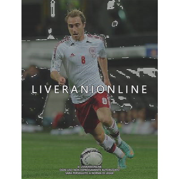 Qualificazioni ai Campionati Mondiali di Calcio Brasile FIFA 2014 Gruppo B Milano- 16.10.2012 Italia-Danimarca Nella Foto:Eriksen Crhistian /Ph.Vitez-Ag. Aldo Liverani