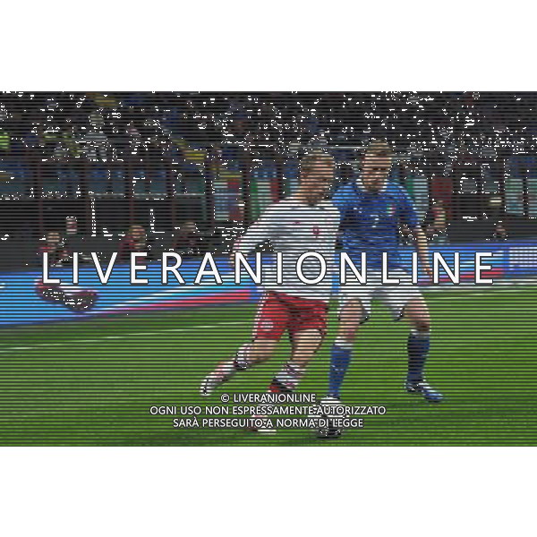 Italia-Danimarca Qualificazioni ai Campionati Mondiali di Calcio Brasile FIFA 2014 Gruppo B Milano- 16.10.2012 NELLA FOTO : MICHAEL KROHN DEHLI ©Ravezzani/AGENZIA ALDO LIVERANI SAS