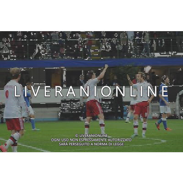 Italia-Danimarca Qualificazioni ai Campionati Mondiali di Calcio Brasile FIFA 2014 Gruppo B Milano- 16.10.2012 NELLA FOTO : ESULTANZA DOPO IL GOL DI WILLIAM KVIST ©Ravezzani/AGENZIA ALDO LIVERANI SAS