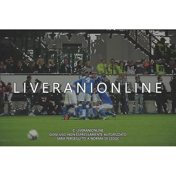 Italia-Danimarca Qualificazioni ai Campionati Mondiali di Calcio Brasile FIFA 2014 Gruppo B Milano- 16.10.2012 NELLA FOTO : ESULTANZA DOPO IL GOL DI DANIELE DE ROSSI ©Ravezzani/AGENZIA ALDO LIVERANI SAS