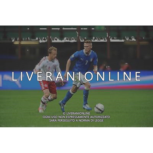 Italia-Danimarca Qualificazioni ai Campionati Mondiali di Calcio Brasile FIFA 2014 Gruppo B Milano- 16.10.2012 NELLA FOTO : MICHAEL KROHN-DEHLI IGNAZIO ABATE ©Ravezzani/AGENZIA ALDO LIVERANI SAS