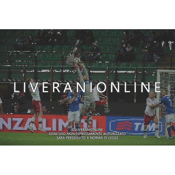 Italia-Danimarca Qualificazioni ai Campionati Mondiali di Calcio Brasile FIFA 2014 Gruppo B Milano- 16.10.2012 NELLA FOTO : MORGAN DE SANCTIS ©Ravezzani/AGENZIA ALDO LIVERANI SAS