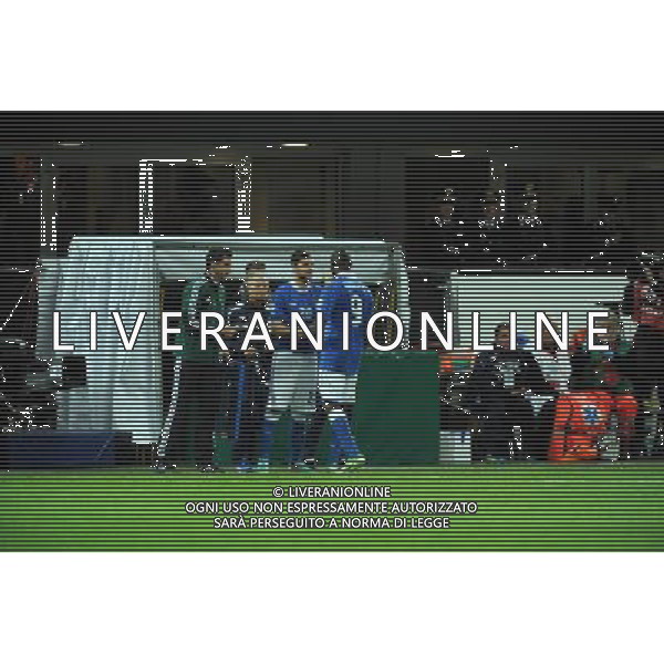 Italia-Danimarca Qualificazioni ai Campionati Mondiali di Calcio Brasile FIFA 2014 Gruppo B Milano- 16.10.2012 NELLA FOTO : SOSTITUZIONE DI MATTIA DESTRO CON MARIO BALOTELLI ©Ravezzani/AGENZIA ALDO LIVERANI SAS