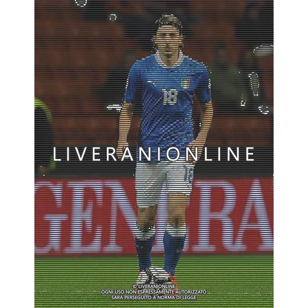 Qualificazioni ai Campionati Mondiali di Calcio Brasile FIFA 2014 Gruppo B Milano- 16.10.2012 Italia-Danimarca Nella Foto:Montolivo Riccardo /Ph.Vitez-Ag. Aldo Liverani