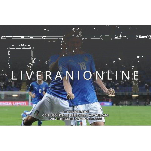 Qualificazioni ai Campionati Mondiali di Calcio Brasile FIFA 2014 Gruppo B Milano- 16.10.2012 Italia-Danimarca Nella Foto:Montolivo Riccardo Esultanza /Ph.Vitez-Ag. Aldo Liverani