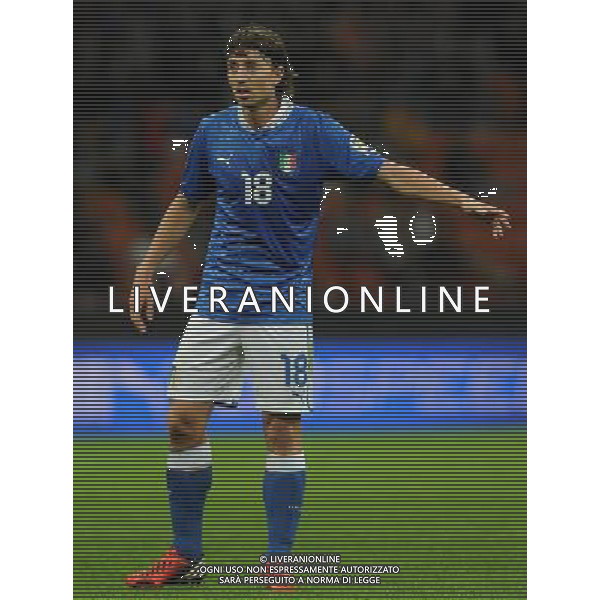 Qualificazioni ai Campionati Mondiali di Calcio Brasile FIFA 2014 Gruppo B Milano- 16.10.2012 Italia-Danimarca Nella Foto:Montolivo Riccardo /Ph.Vitez-Ag. Aldo Liverani