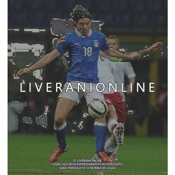 Qualificazioni ai Campionati Mondiali di Calcio Brasile FIFA 2014 Gruppo B Milano- 16.10.2012 Italia-Danimarca Nella Foto:Montolivo Riccardo /Ph.Vitez-Ag. Aldo Liverani