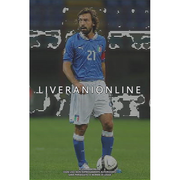 Qualificazioni ai Campionati Mondiali di Calcio Brasile FIFA 2014 Gruppo B Milano- 16.10.2012 Italia-Danimarca Nella Foto:Pirlo Andrea /Ph.Vitez-Ag. Aldo Liverani