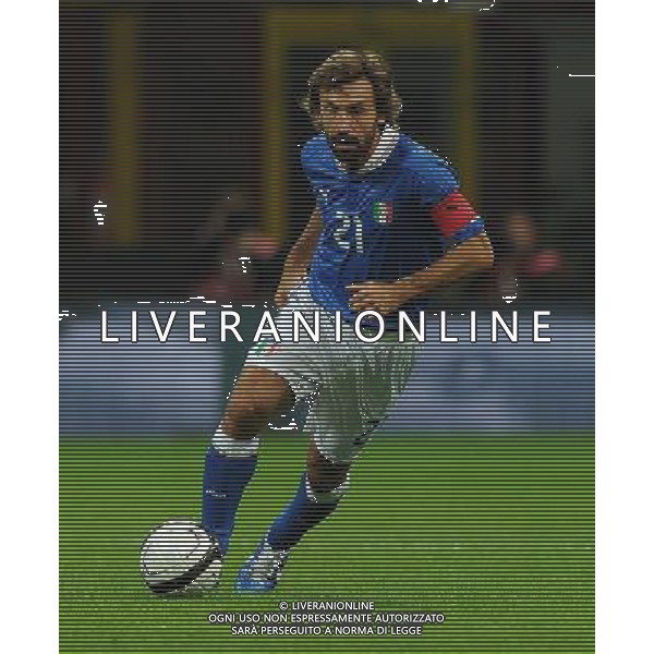 Qualificazioni ai Campionati Mondiali di Calcio Brasile FIFA 2014 Gruppo B Milano- 16.10.2012 Italia-Danimarca Nella Foto:Pirlo Andrea /Ph.Vitez-Ag. Aldo Liverani