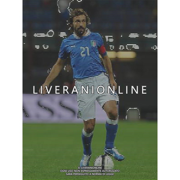 Qualificazioni ai Campionati Mondiali di Calcio Brasile FIFA 2014 Gruppo B Milano- 16.10.2012 Italia-Danimarca Nella Foto:Pirlo Andrea /Ph.Vitez-Ag. Aldo Liverani