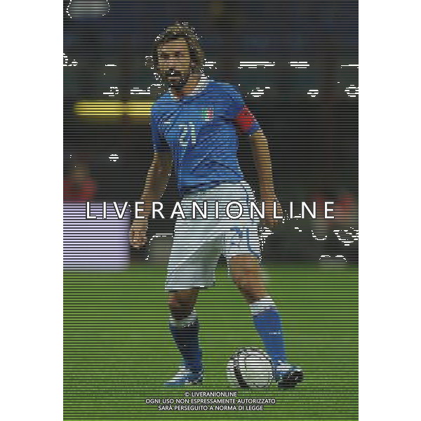 Qualificazioni ai Campionati Mondiali di Calcio Brasile FIFA 2014 Gruppo B Milano- 16.10.2012 Italia-Danimarca Nella Foto:Pirlo Andrea /Ph.Vitez-Ag. Aldo Liverani