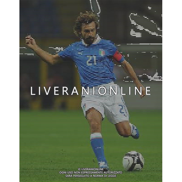 Qualificazioni ai Campionati Mondiali di Calcio Brasile FIFA 2014 Gruppo B Milano- 16.10.2012 Italia-Danimarca Nella Foto:Pirlo Andrea /Ph.Vitez-Ag. Aldo Liverani