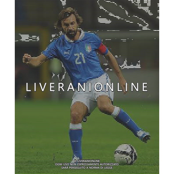 Qualificazioni ai Campionati Mondiali di Calcio Brasile FIFA 2014 Gruppo B Milano- 16.10.2012 Italia-Danimarca Nella Foto:Pirlo Andrea /Ph.Vitez-Ag. Aldo Liverani