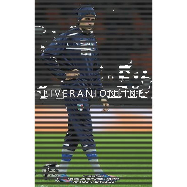 Qualificazioni ai Campionati Mondiali di Calcio Brasile FIFA 2014 Gruppo B Milano- 16.10.2012 Italia-Danimarca Nella Foto:Sirigu Salvatore /Ph.Vitez-Ag. Aldo Liverani