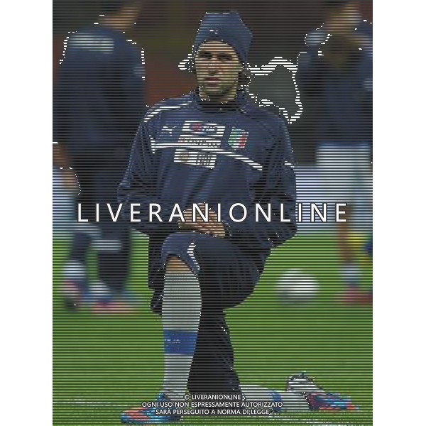 Qualificazioni ai Campionati Mondiali di Calcio Brasile FIFA 2014 Gruppo B Milano- 16.10.2012 Italia-Danimarca Nella Foto:Sirigu Salvatore /Ph.Vitez-Ag. Aldo Liverani