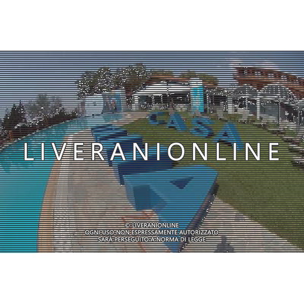 Atene 12 / 08 / 2004 Olimpiadi 2004 Casa Italia Conferenza stampa di Petrucci Giovanni ( Presidente CONI ) e Pagnozzi Raffaele ( Capo della missione italiana ) ph Marco Luzzani / Ag Aldo Liverani s.a.s.