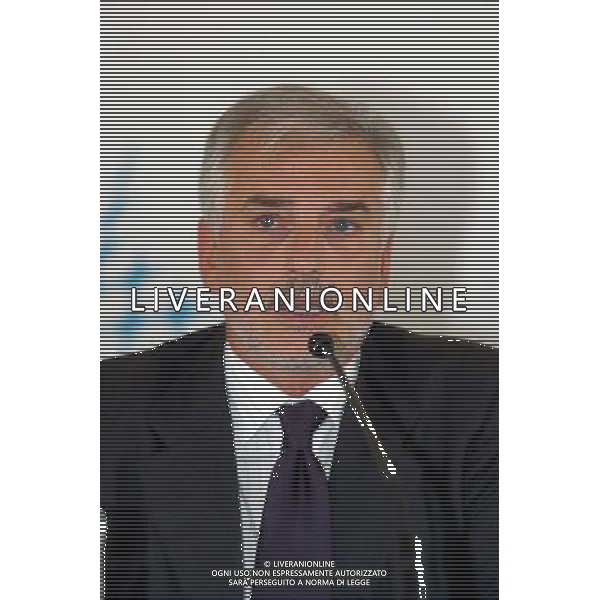 Atene 12 / 08 / 2004 Olimpiadi 2004 Casa Italia Conferenza stampa di Petrucci Giovanni ( Presidente CONI ) e Pagnozzi Raffaele ( Capo della missione italiana ) Nella foto: Pagnozzi Raffaele Capo della missione italiana ph Marco Luzzani / Ag Aldo Livera