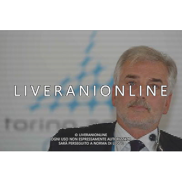 Atene 12 / 08 / 2004 Olimpiadi 2004 Casa Italia Conferenza stampa di Petrucci Giovanni ( Presidente CONI ) e Pagnozzi Raffaele ( Capo della missione italiana ) Nella foto: Pagnozzi Raffaele Capo della missione italiana ph Marco Luzzani / Ag Aldo Livera