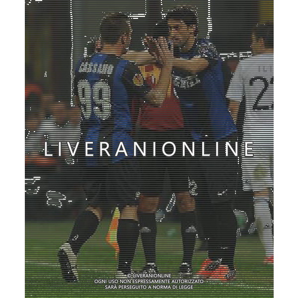 UEFA Europa League 2012/2013 Gruppo H Milano - 25.10.2012 Inter-FK Partizan Nella Foto:sostituzione milito diego-antonio cassano /Ph.Vitez-Ag. Aldo Liverani