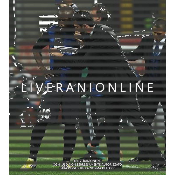 UEFA Europa League 2012/2013 Gruppo H Milano - 25.10.2012 Inter-FK Partizan Nella Foto:Stramaccioni Andrea-Mudingayi Gaby /Ph.Vitez-Ag. Aldo Liverani