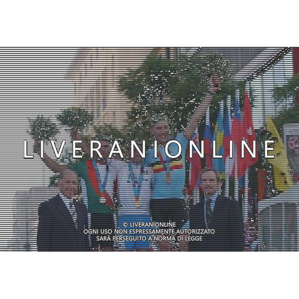 Atene 14-08-2004 Olimpiade 2004 Ciclismo prova maschile su strada nella foto da sx adorni vittorio paulinho sergio bettini paolo merckx axel ph marco/ag aldo liverani s.a.s.