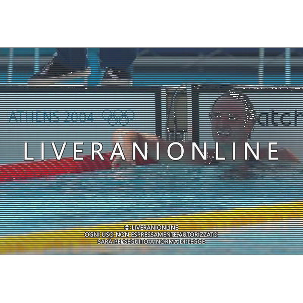 Atene 14-08-2004 Olimpiadi 2004- nuoto nella foto rosolino massimiliano ph marco luzzani/ag aldo Liverani s.a.s.