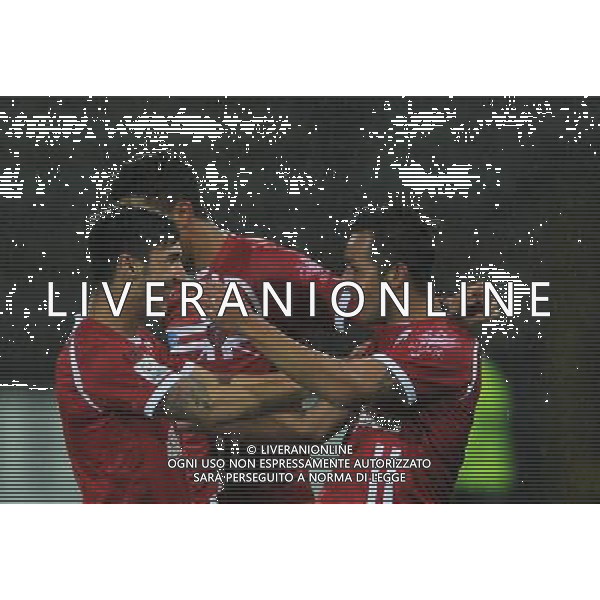 Ac Perugia 2012 2013 CAMPIONATO Lega Pro 1^ Divisione Perugia vs Carrarese NELLA FOTO ABBRACCI PERUGIA Riproduzione vietata senza il consenso dell\'autore info@settoncephotoagency.com AG ALDO LIVERANI S A S