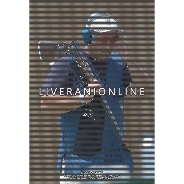 Atene 15-08-2004 Olimpiade 2004 shooting trap uomini nella foto pellielo giovanni ph marco luzzani/ag aldo liverani s.a.s.