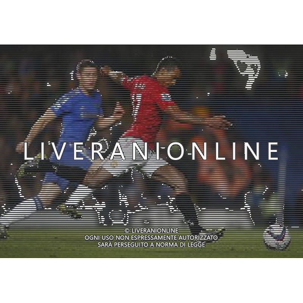 (121101) -- LONDON, Nov. 1, 2012 () -- Nani of Manchester United scores during the Capital One Cup Fourth Round match between Chelsea and Manchester United in London, Britain, on Oct. 31, 2012. Manchester United lost 4-5. (/Wang Lili) FOR EDITORIAL USE ONLY. NOT FOR SALE FOR MARKETING OR ADVERTISING CAMPAIGNS. NO USE WITH UNAUTHORIZED AUDIO, VIDEO, DATA, FIXTURE LISTS, CLUB/LEAGUE LOGOS OR \'LIVE\' SERVICES. ONLINE IN-MATCH USE LIMITED TO 45 IMAGES, NO VIDEO EMULATION. NO USE IN BETTING, GAMES OR SINGLE CLUB/LEAGUE/PLAYER PUBLICATIONS. AG ALDO LIVERANI S A S ONLY ITALY