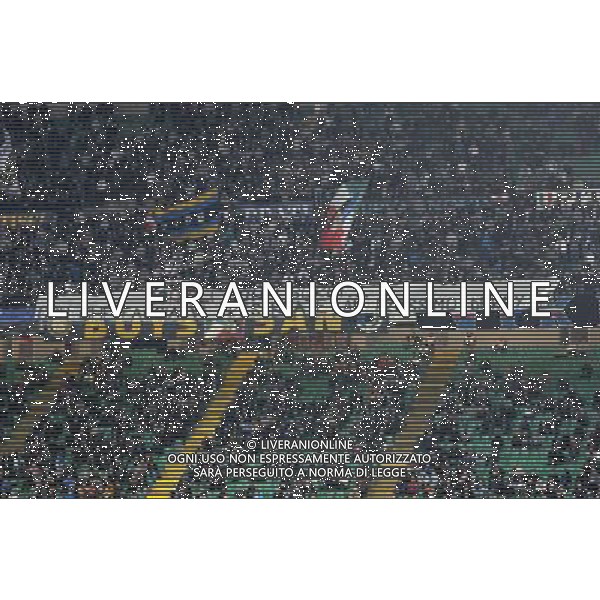 MILANO, 25-10-2012 / ©FOTO GIORGIO RAVEZZANI UEFA EUROPA LEAGUE INTER-PARTIZAN BELGRADO 1-0 NELLA FOTO : STRISCIONI TIFOSI INTER AG ALDO LIVERANI S A S