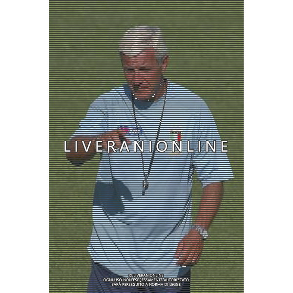 RADUNO DELLA NAZIONALE ITALIANA A COVERCIANO 16/08/2004 NELLA FOTO MARCELLO LIPPI FOTO GIANNI NUCCI/AG ALDO LIVERANI