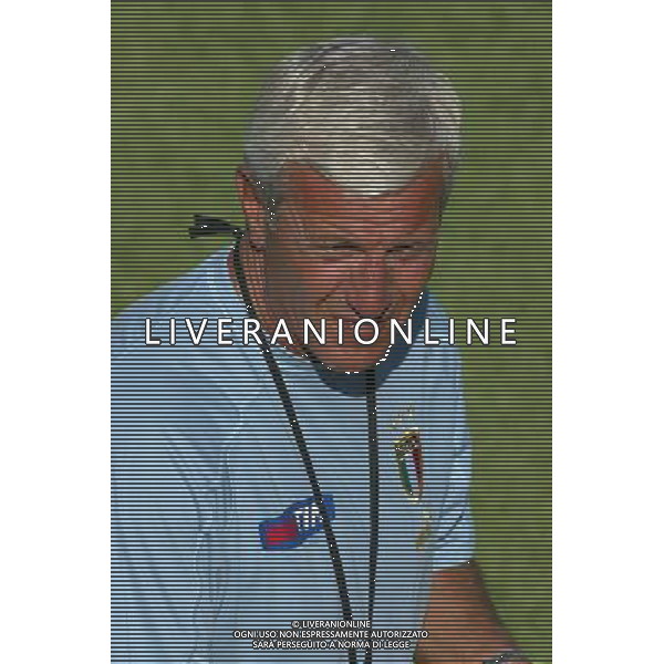 RADUNO DELLA NAZIONALE ITALIANA A COVERCIANO 16/08/2004 NELLA FOTO MARCELLO LIPPI FOTO GIANNI NUCCI/AG ALDO LIVERANI