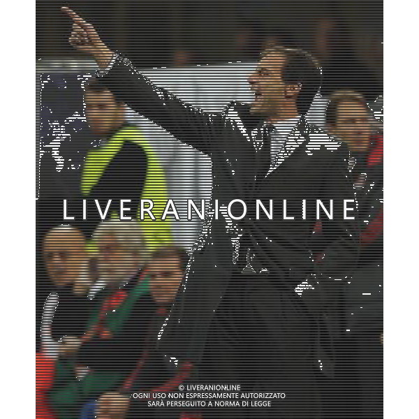 UEFA Champions League 2012/2013 Gruppo C Milano - 06.11.2012 Milan-Malaga Nella Foto:Allegri Massimiliano /Ph.Vitez-Ag. Aldo Liverani