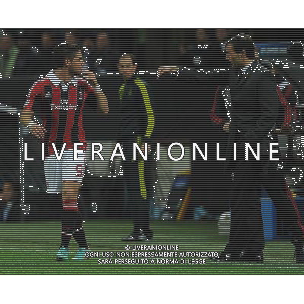 UEFA Champions League 2012/2013 Gruppo C Milano - 06.11.2012 Milan-Malaga Nella Foto:Pato Alexander-Allegri Massimilano /Ph.Vitez-Ag. Aldo Liverani
