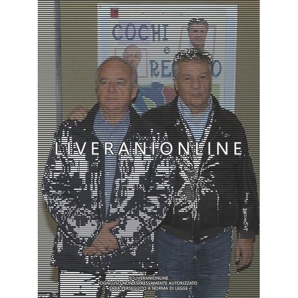 MILANO 7/11/2012 TEATRO NUOVO. P.zza SAN BABILA PRESENTAZIONE DELLO SPETTACOLO TEATRALE: \'QUELLI DEL CABARET\' NELLA FOTO RENATO POZZETTO E COCHI PONZONI FOTO ROMANO/AG ALDO LIVERANI